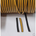 Tochtband sponsrubber | Kroonband glad| 2 x 10 mm | rol 200 meter